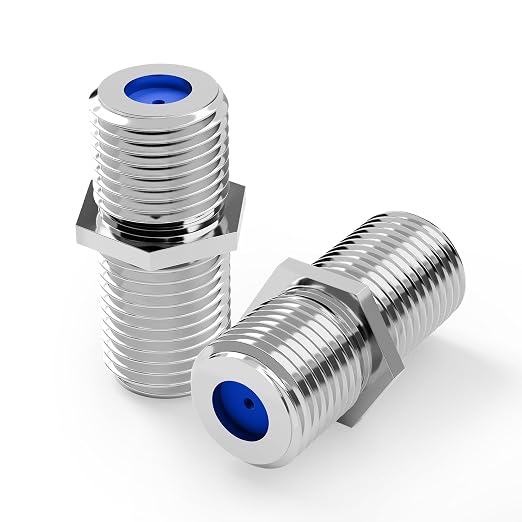 VCE 3GHz Coaxial Cable Connector, RG6 Coax Cable Extender F-Type Nickel Plated by VCE
