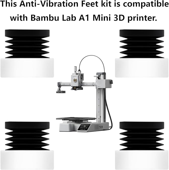 4PCS Anti Vibration Feet for Bambu Lab A1 Mini Series, 3D Printer Accessories - Image 7
