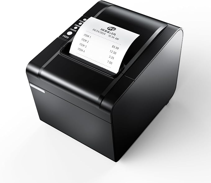 Rongta POS Printer, 80mm USB Thermal Receipt Printer, Restaurant Kitchen Printer by RONGTA