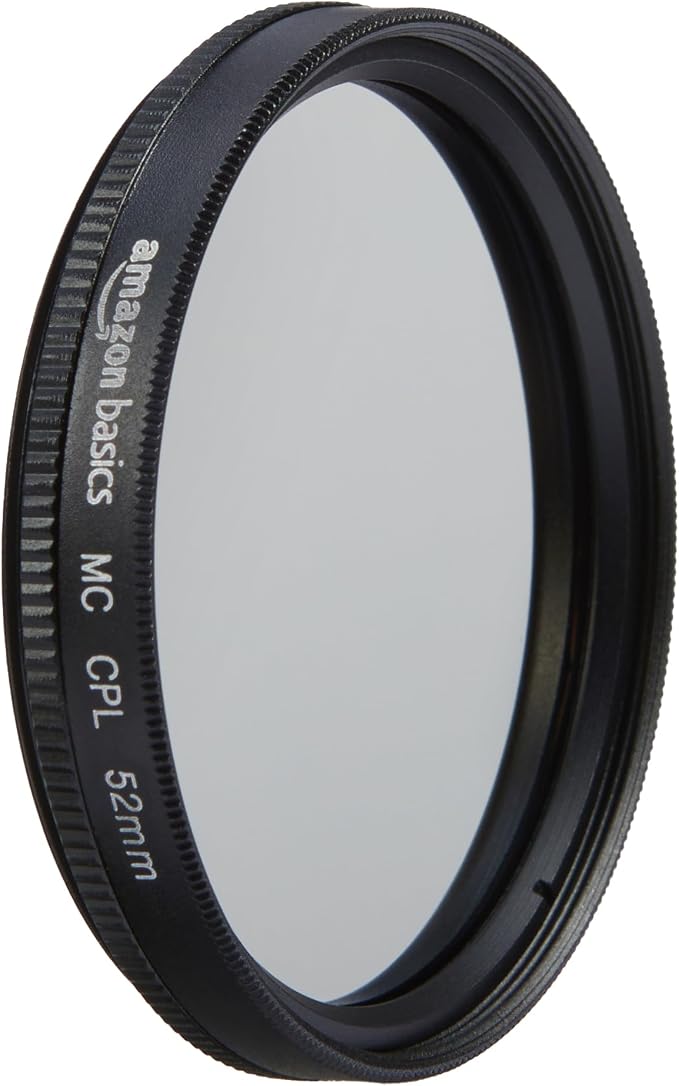 Amazon Basics Circular Polarizer Camera Lens Filter, 360° Rotatable Frame by AmazonBasics