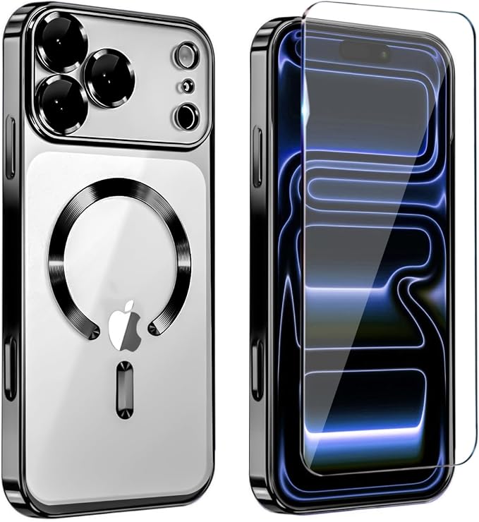 Magnetic Glossy Case for iPhone 17 Pro, iPhone 17Pro Phone Case Slim Clear by Unknown
