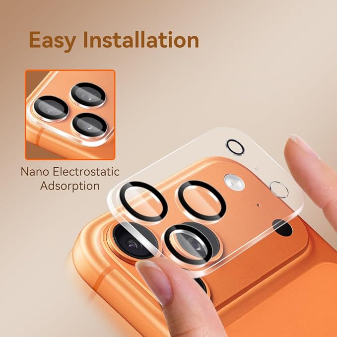 Camera Lens Protector for iPhone 17 Pro Max 6.9", 9H Tempered Glass，Ultra HD - Image 5