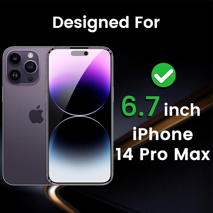 Romkasi 3 Pack Privacy Screen Protector - Image 3