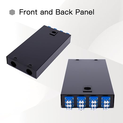 Duplex Fiber Enclosure with 24 Port LC-OS1 Box, LC-OS1 Cables, Wall Mount - Image 7