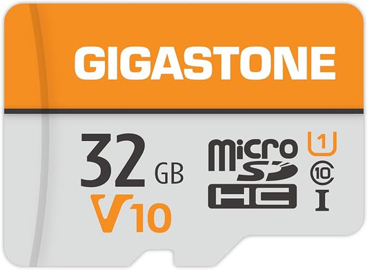 GIGASTONE 32GB Micro SD Card, V10 Video Recording, Surveillance, Security Camera by Gigastone