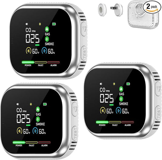 6 in 1 Indoor Air Quality Monitor, Portable Real-Time by WBQHEC