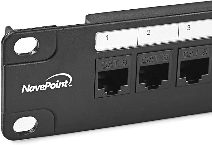 NavePoint 24-Port CAT5e UTP Patch Panel 1U - Image 3