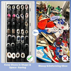 Over the Door Shoe Organizer, 24 Mesh Pockets, Hanging Storage - Image 5