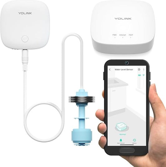YoLink LoRa Water Level Monitoring Sensor Starter Kit: 1 YoLink Hub & Wireless by YoLink