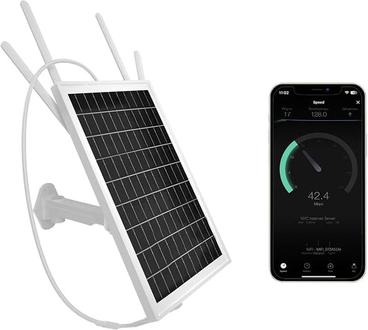 Solar WiFi Extender Outdoor, 15W Solar Powered WiFi Extender Signal Booster by LASTCOW
