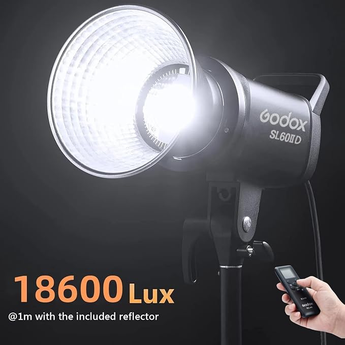 Godox SL60IID 70W LED Video Light, 18600Lux@1M 5600K LED Continuous Light - Image 4