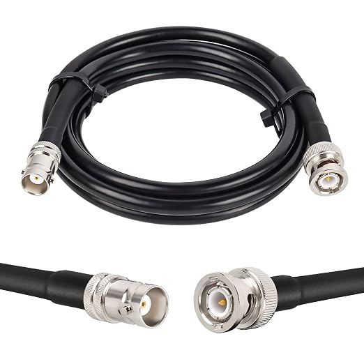 MOOKEERF BNC Male to BNC Female Coaxial Cable 50 ohm RG8X Coax Ultra Low Loss by MOOKEERF