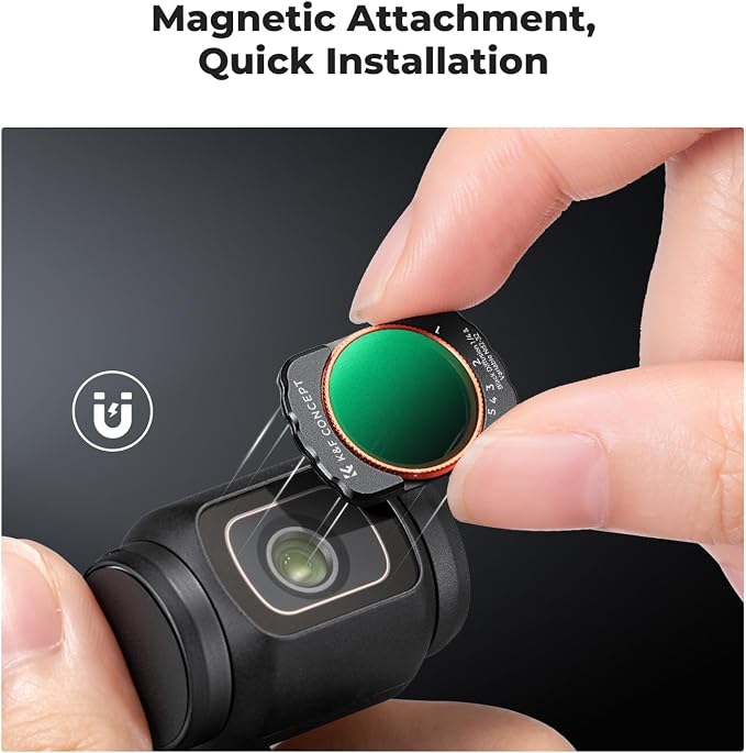 K&F CONCEPT Magnetic Variable Fader ND2-ND32 ND Filter and Black Diffusion 1/4 - Image 4