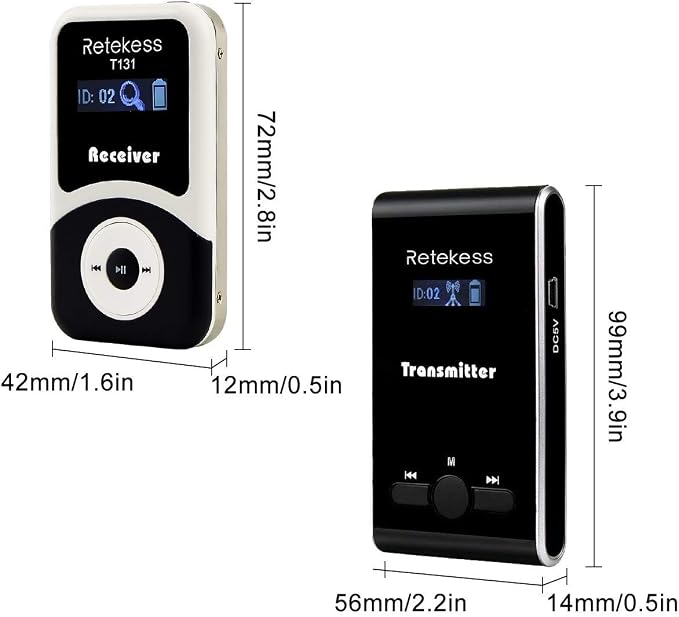 Retekess T130 Wireless Audio Tour Guide System, Translation Headphones - Image 9