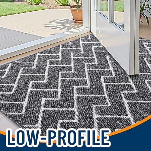 OLANLY Front Door Mat 40x32, Low-Profile Easy Clean Doormat - Image 3