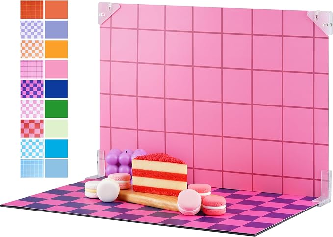 Meking 9Pcs 18Patterns Product Photography Backdrops Kit Photo Backdrop Boards by Meking