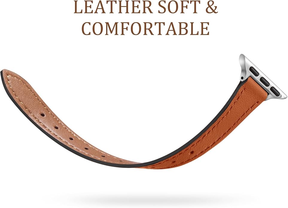 Charlam Slim Leather Band Compatible - Image 3