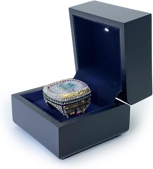 Wooden Lighting Display Box for Championship Ring – LED Illuminated, Available - Image 3
