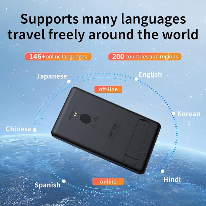 Portable AI Voice Translator Device, 146+ Languages Real-Time Two-Way Translator - Image 5