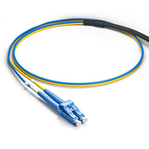 10Gtek 30 Meter LC to LC Outdoor Armored Fiber Patch Cable, Single Mode Duplex - Image 4