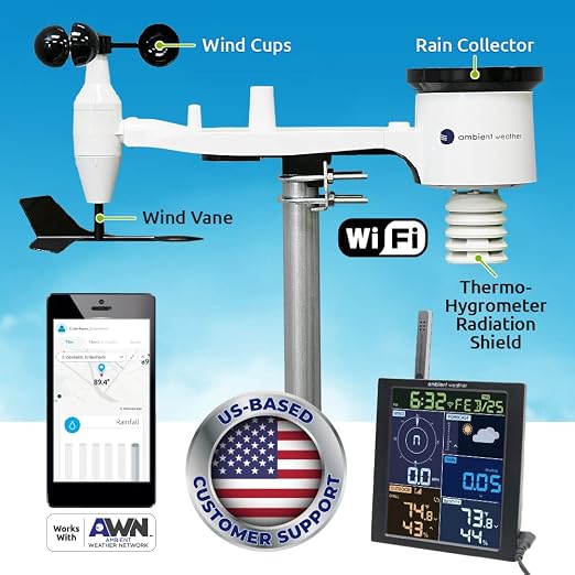 Ambient Weather WS-1965 WiFi Weather Station w/Remote Monitoring and Ambient - Image 2