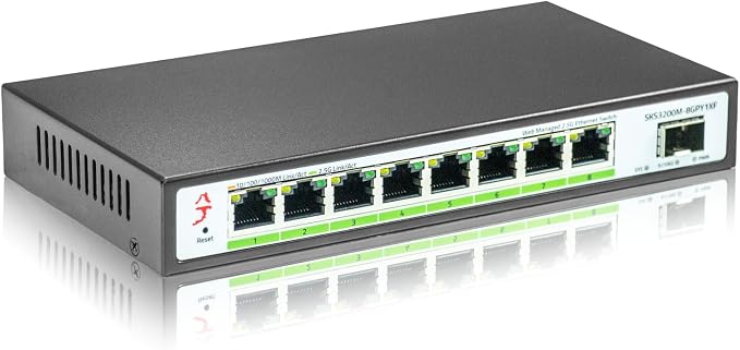 8 Port 2.5G Web Managed Ethernet Switch by XikeStor