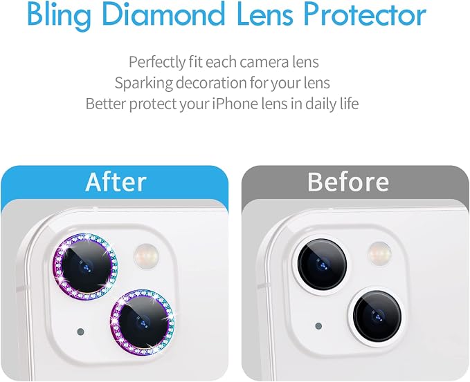 Bling Diamond Individual Camera Lens Protector - Image 3