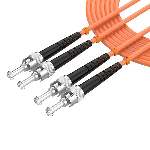 Fiber Optic Cable Duplex ST to ST OM1 62.5/125μm Multimode Fiber Patch Cable by lidkew