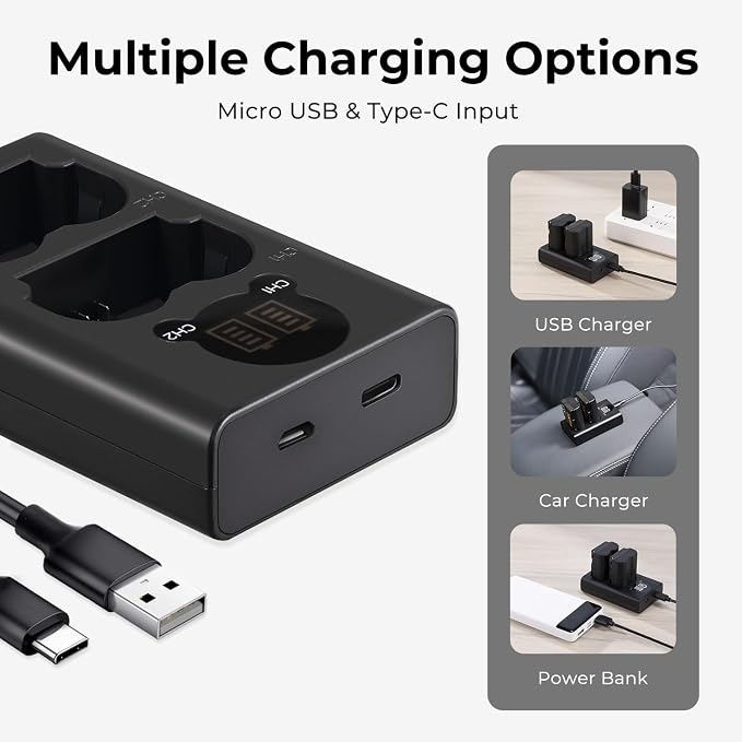 K&F Concept NP-W235 Battery Charger Set - Image 7