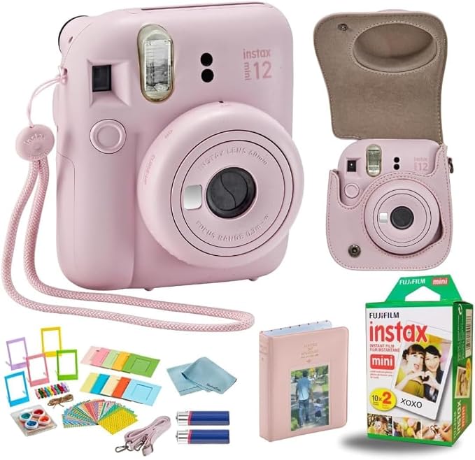 Fujifilm Instant Mini 12 Camera + Accessory Bundle & Compatible Custom Case + by FUJIFILM