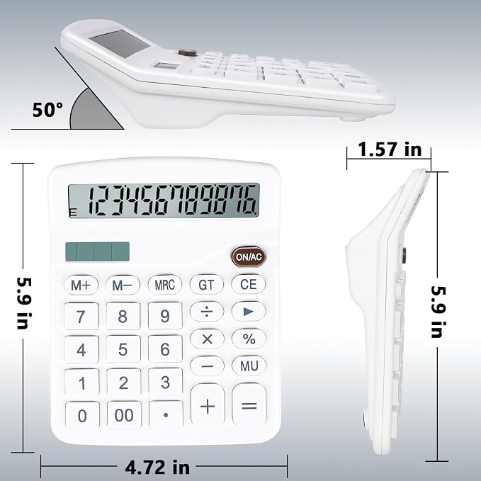 Cute White Desktop Calculator - Image 7