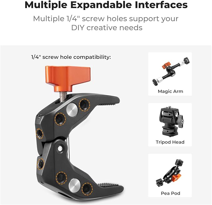 K&F CONCEPT Super Clamp Camera Clamp - Image 5