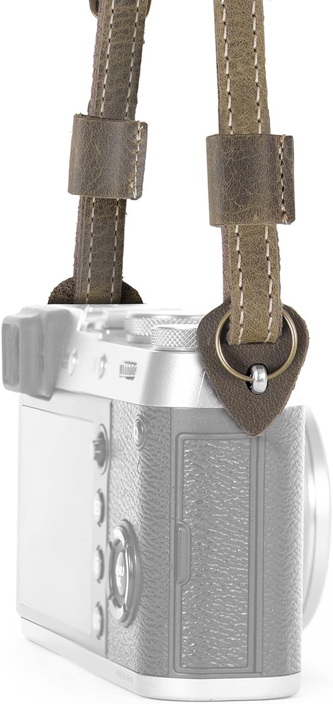 MegaGear SLR, DSLR Sierra Series Genuine Leather Camera Shoulder or Neck Strap - Image 9