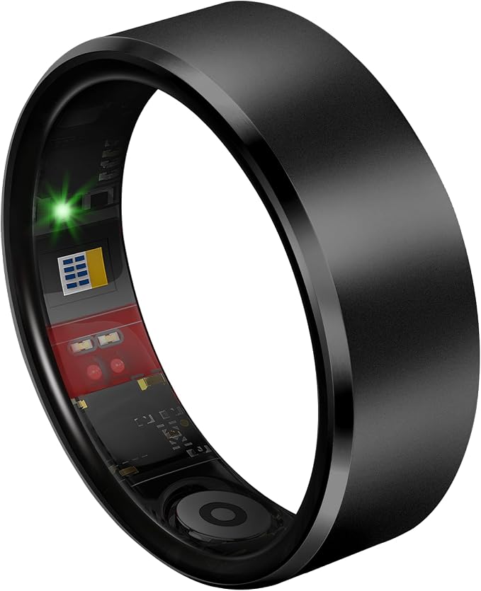 Smart Ring 2.0 for Women Men, Slim Scratch & Fingerprint Resistant Design by Milavan
