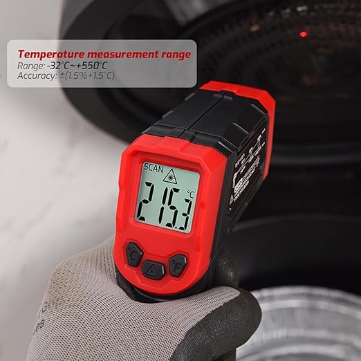 MUFASHA Infrared Thermometer Temperature Gun, -25.6℉ to 752℉ Dual Laser High - Image 7