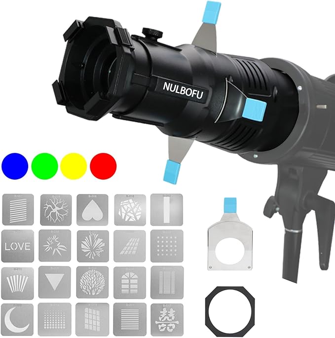 Bowens Mount Spotlight Conical Optical Snoot kit, Photography Lighting Accessory by NULBOFU