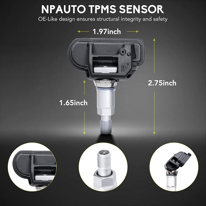 NPAUTO TPMS Sensor Fits for Smart Fortwo, Mercedes Benz C300 C350 C63/CL63 AMG - Image 7
