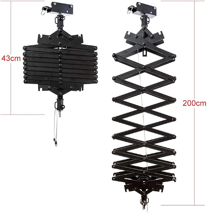 DATOUBOSS 2M Drop Pantograph for Studio Photography Ceiling Rail System - Image 2
