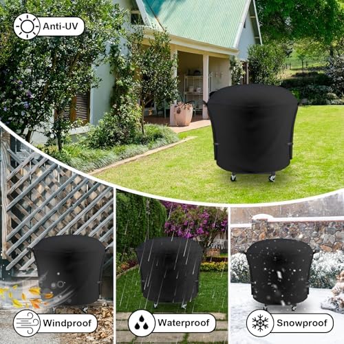 Outdoor Grill Cover Fits Cuisinart 22" CGG-888 360 Griddle Cooking Center - Image 5