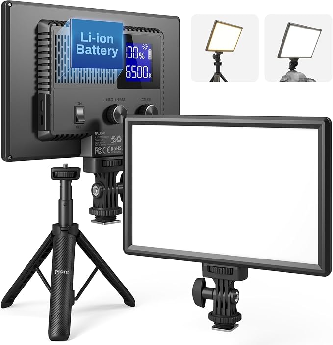 RALENO 9" LED Video Light Panel, 2500K-6500K Camera Light by RaLeno