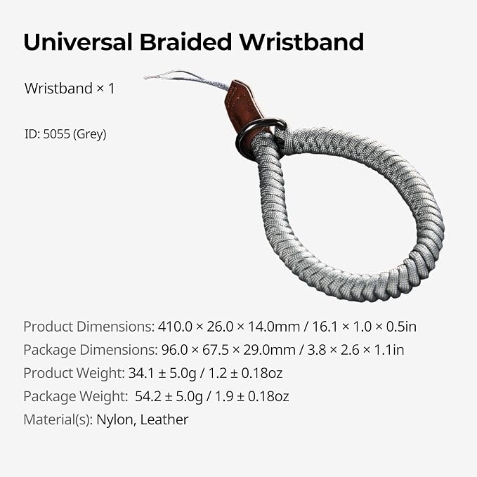 SMALLRIG Camera Wrist Strap, Universal Braided Camera Hand Strap, Adjustable - Image 7