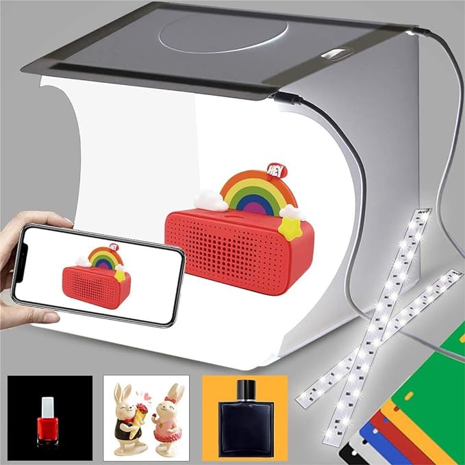 DUCLUS Mini Photo Studio Light Box, Portable Folding Photography Light Tent kit by DUCLUS