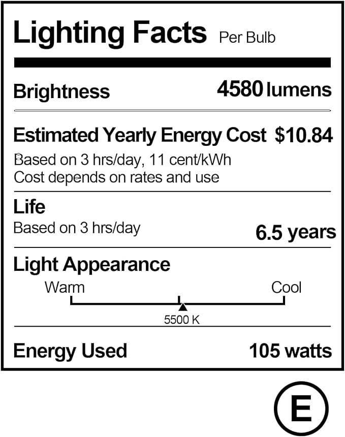 EMART Full Spectrum Light Bulb, 105W Spiral CFL 5500k Daylight - Image 7