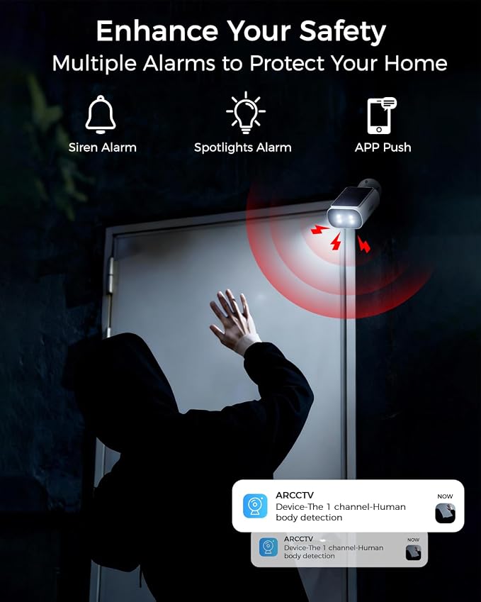 Solar Security Cameras Wireless Outdoor, 4MP Cameras - Image 7