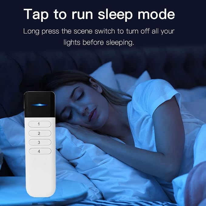 Wireless Zigbee Smart Button, 12 Scene Controller, 4-Way Remote Control Button - Image 7