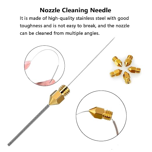 Comgrow 24PCS MK8 Nozzles 3D Printer Extruders Brass Nozzles - Image 5