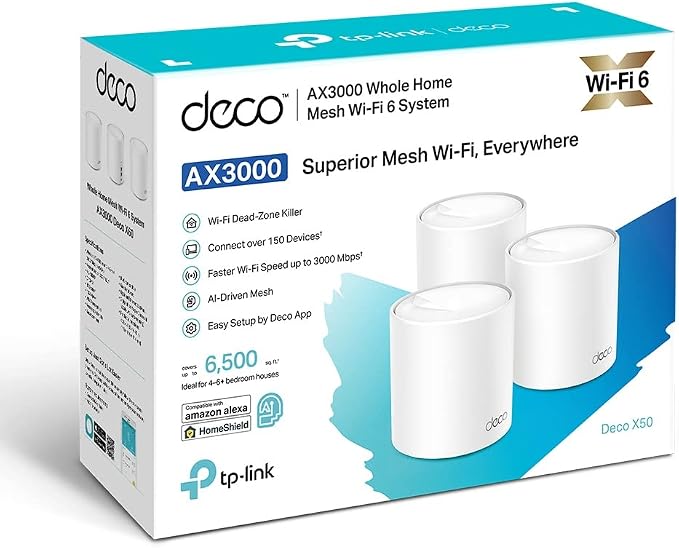 TP-Link NT AX3000 Whole Home Mesh Wi-Fi 6 System Retail) - Image 2