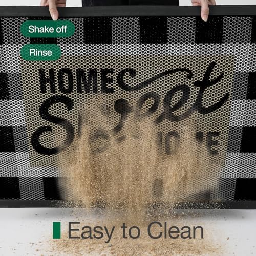 LUMI Outside Welcome Door Mat 32x47, Non-Slip Durable Rubber Easy Clean - Image 5