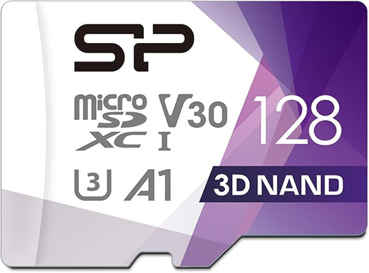 Silicon Power 128GB Micro SD Card U3 SDXC Up to 100MB/s High Speed Memory Card by SPSiliconPower