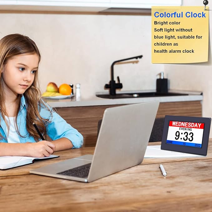 AINFTIME DST Clock with Day and Date - Image 4
